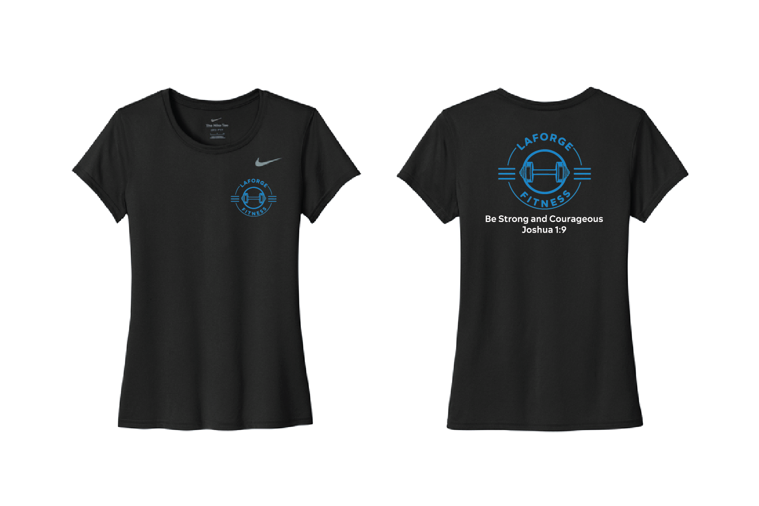 LaForge Fitness Women's Nike DryFit Crew Tee - Black