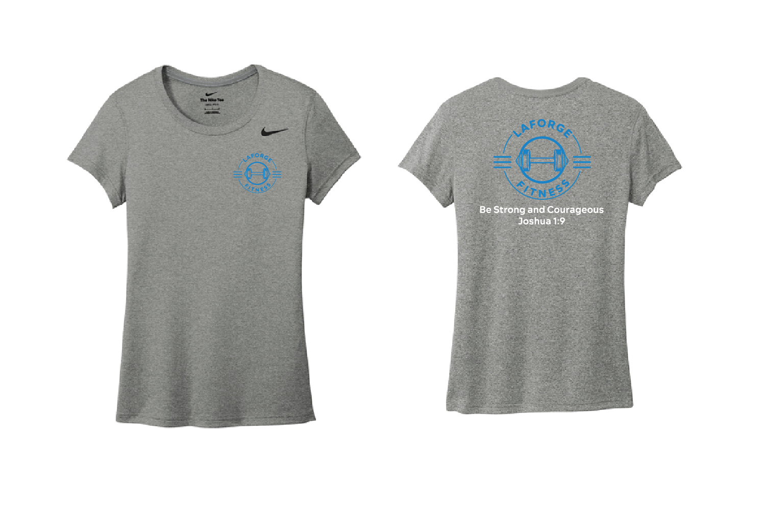 LaForge Fitness Women's Nike DryFit Crew Tee - Gray