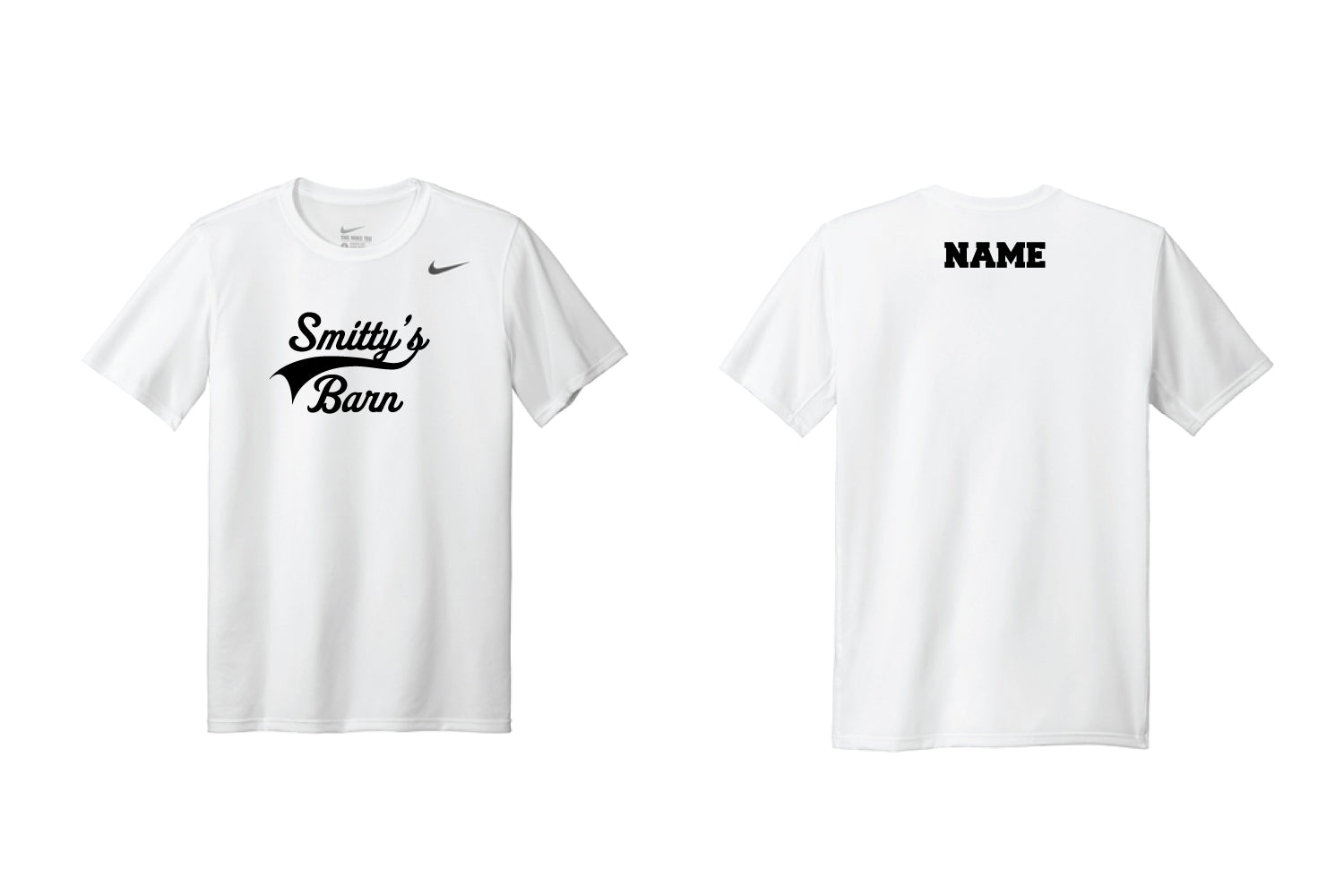 Smitty's Wrestling Barn Nike DryFit Shirt - White
