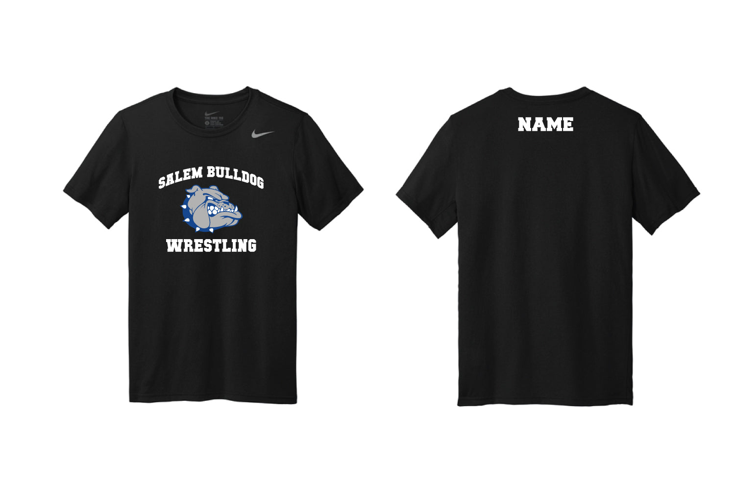 Salem Bulldogs Wrestling Nike DryFit Shirt - Black