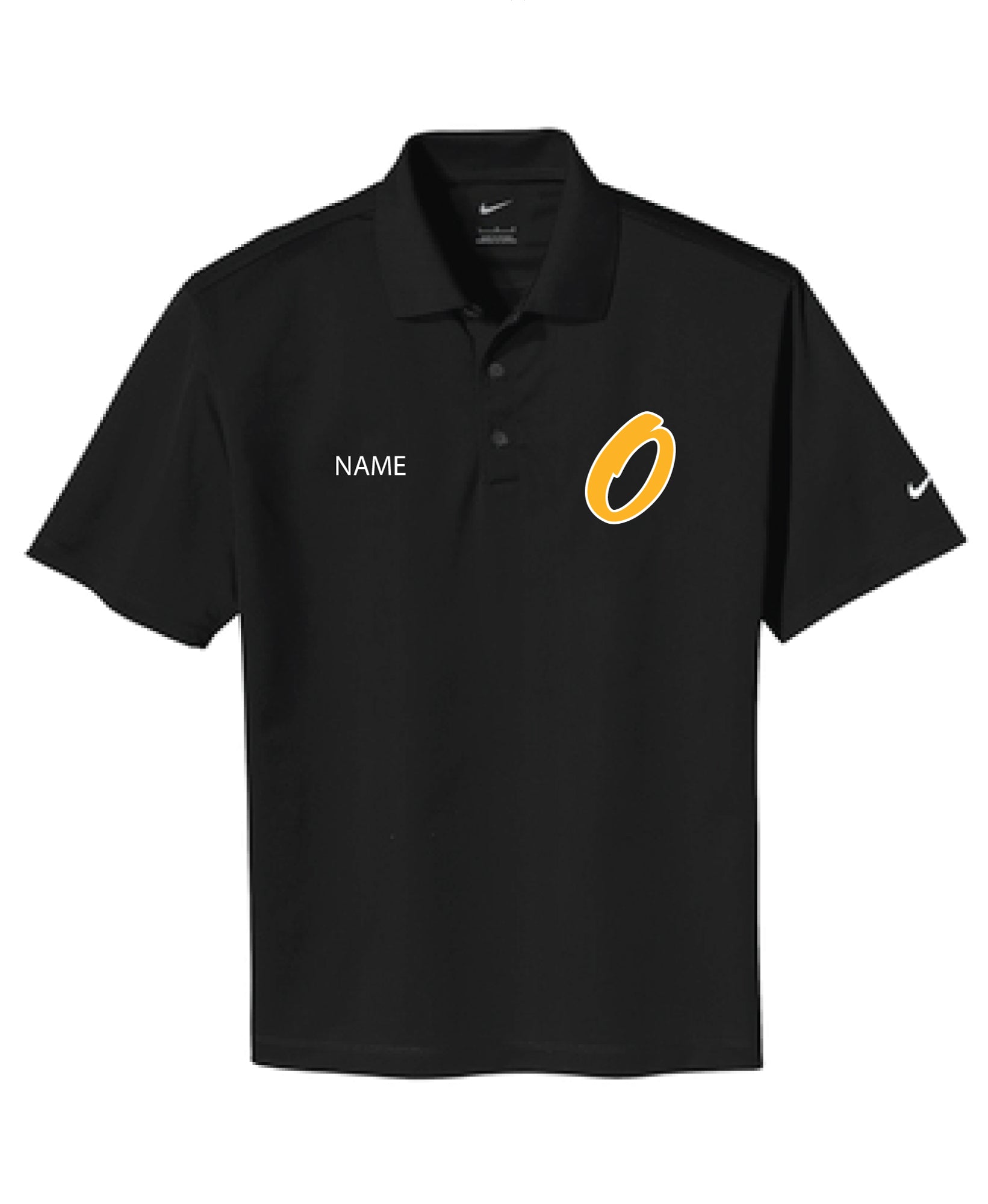Oradell Baseball Nike Men's Dryfit Polo - Black