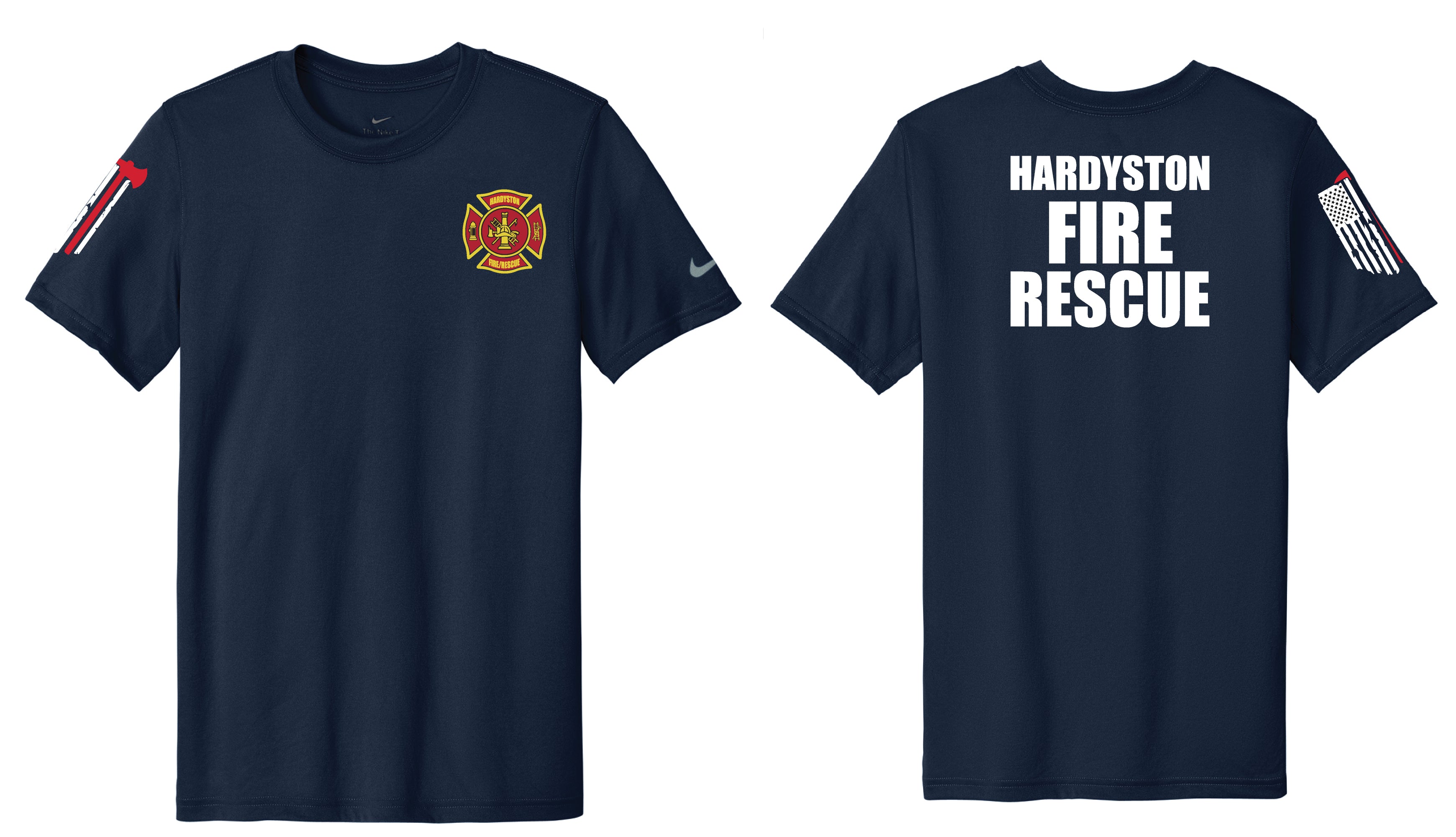Fire Department Nike T-Shirt - Navy