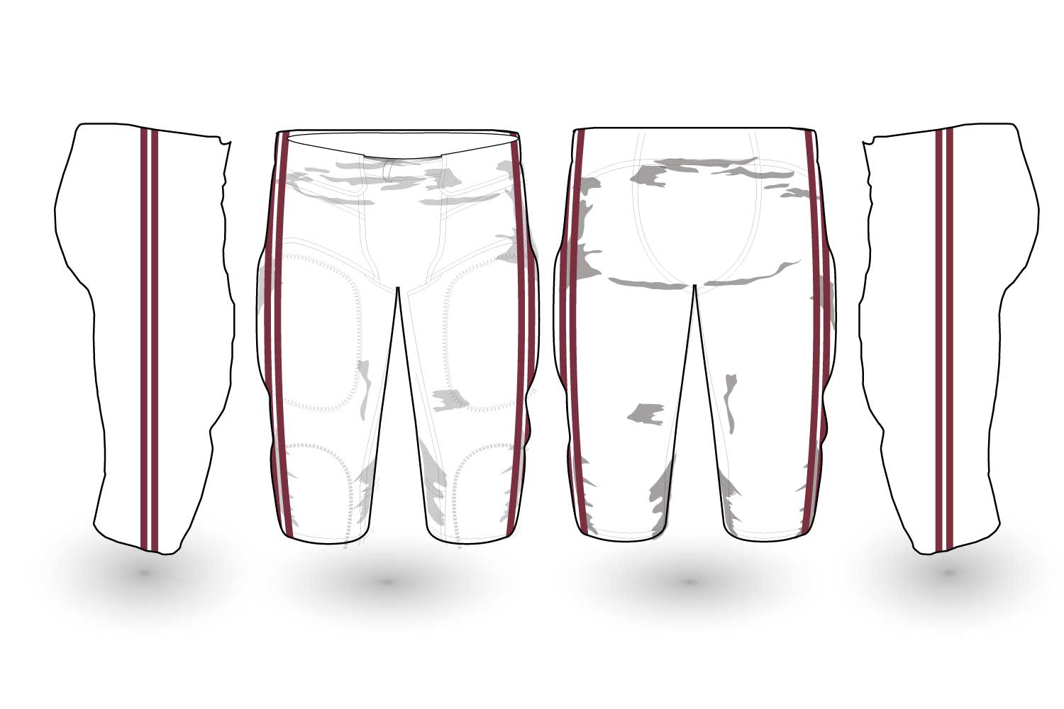 Crusaders Football Sublimated Non-Integrated Game Pants
