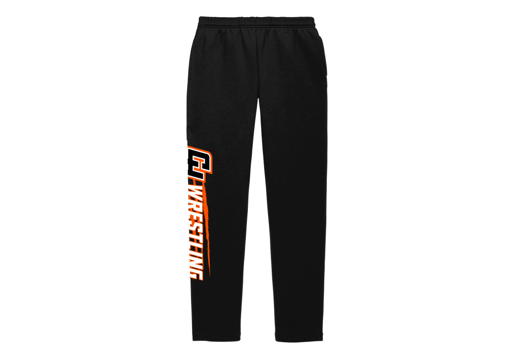Croton Harmon Wrestling Cotton Sweatpants - Black