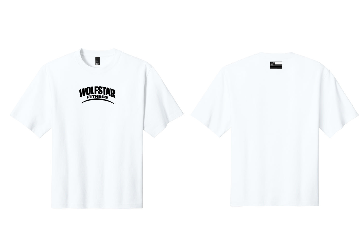 WolfStar Fitness Oversized T-Shirt - White - Design 1