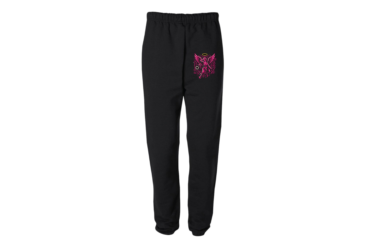 Iron Wolverine Angels Cotton Sweatpants - Black