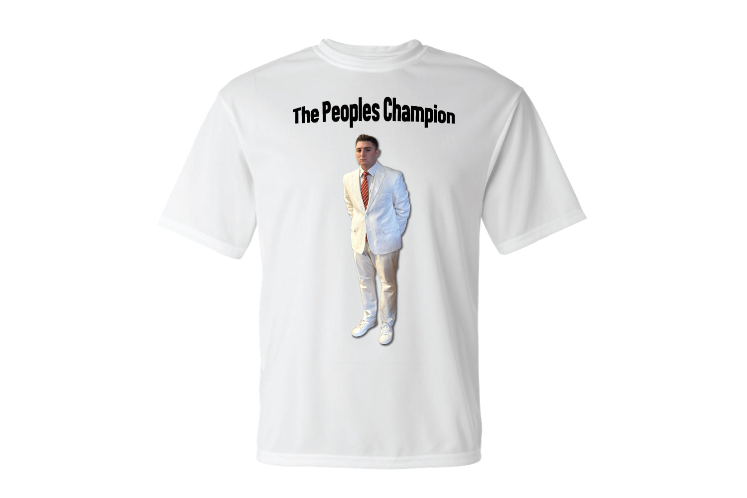 Highlands Rec Dryfit Performance Tee "The Peoples Champion" Design 2 - White