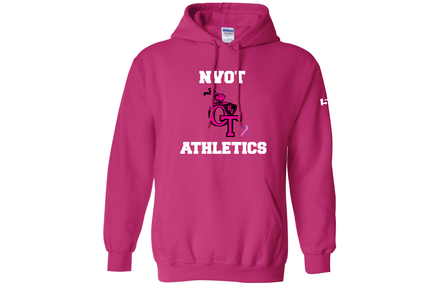 NVOT Athletics Breast Cancer Awareness Cotton Hoodie - Pink