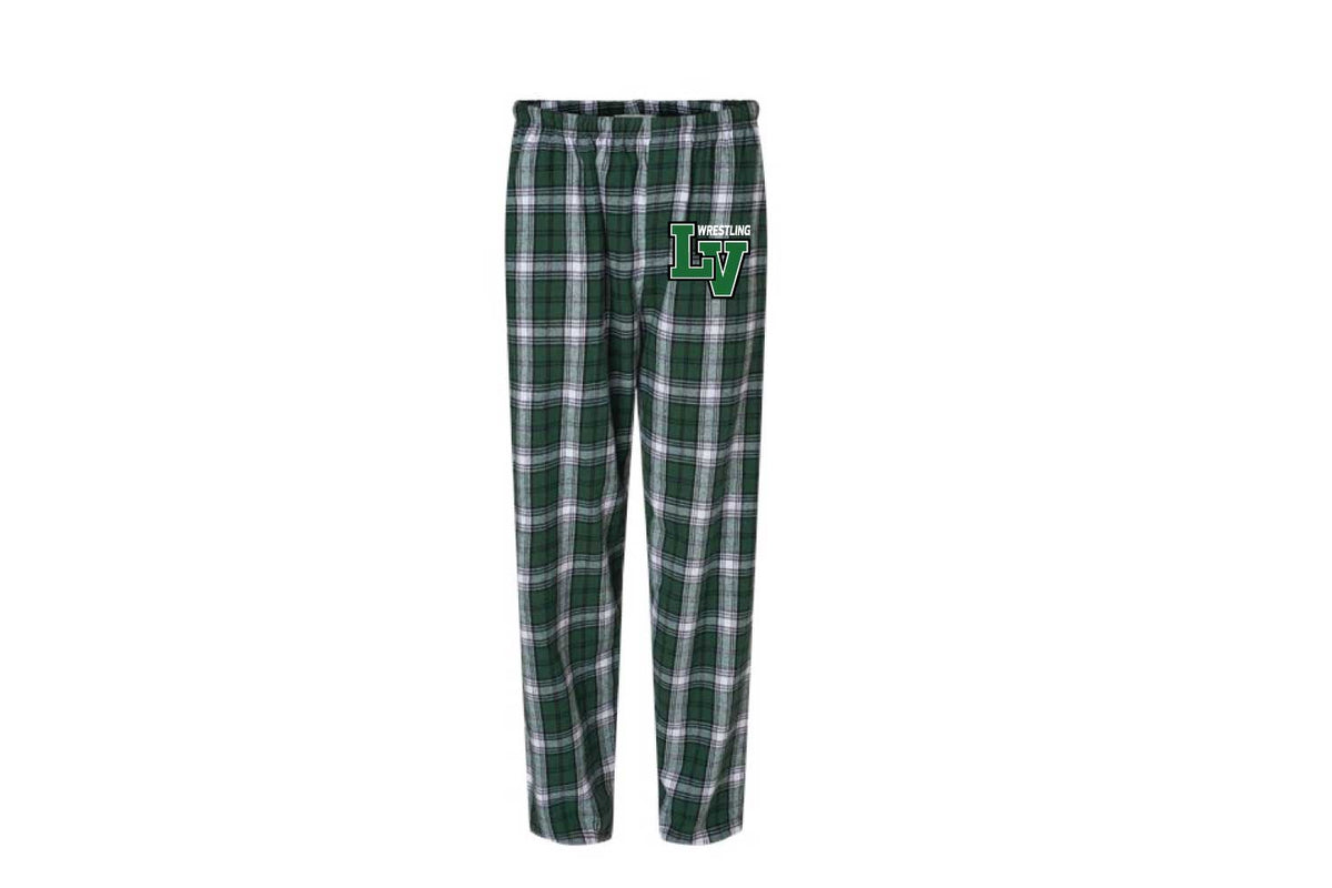 Locust Valley Wrestling Flannel PJ Pants - Green/White