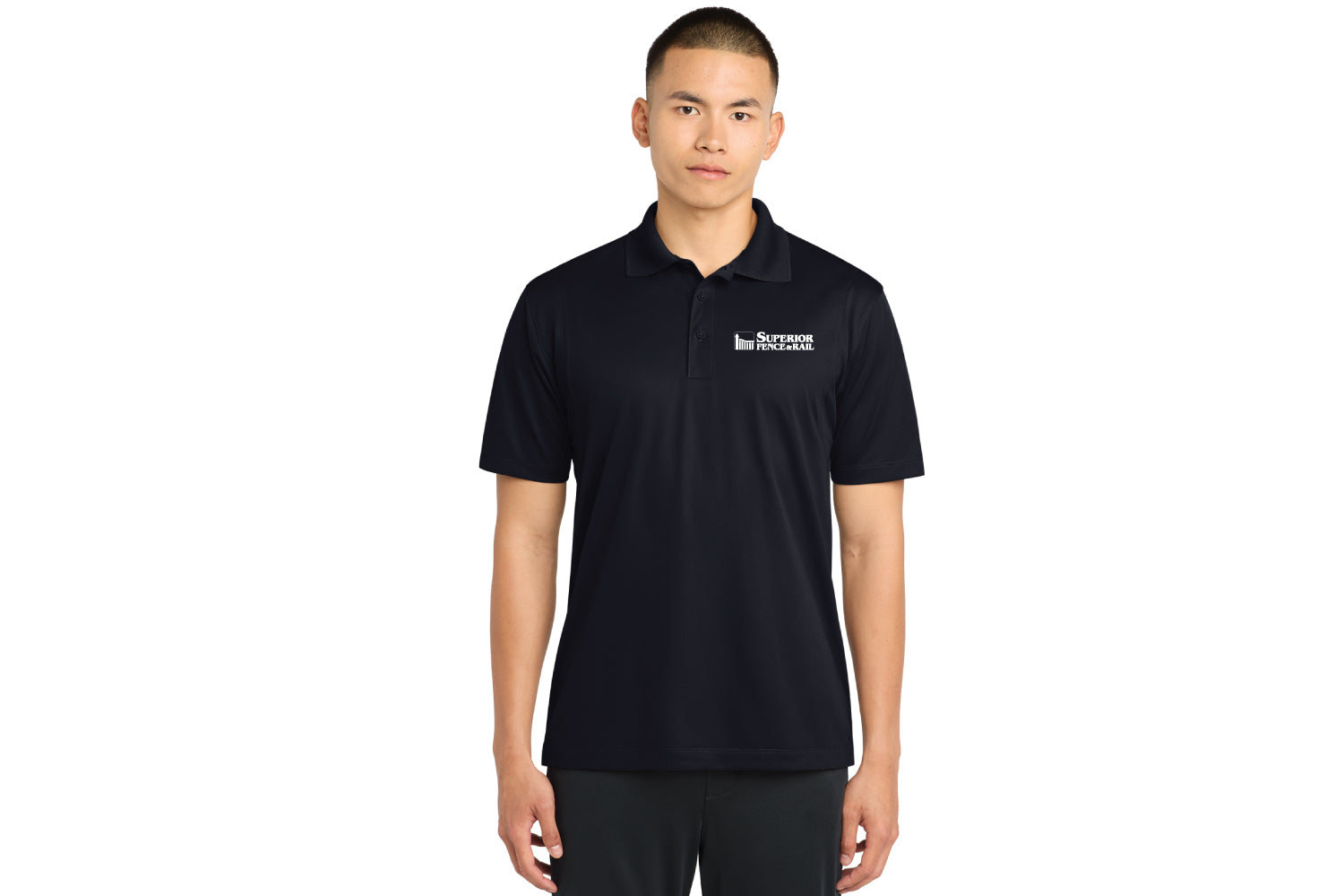 Superior Fence & Rail Moisture-Wicking Polo - Black