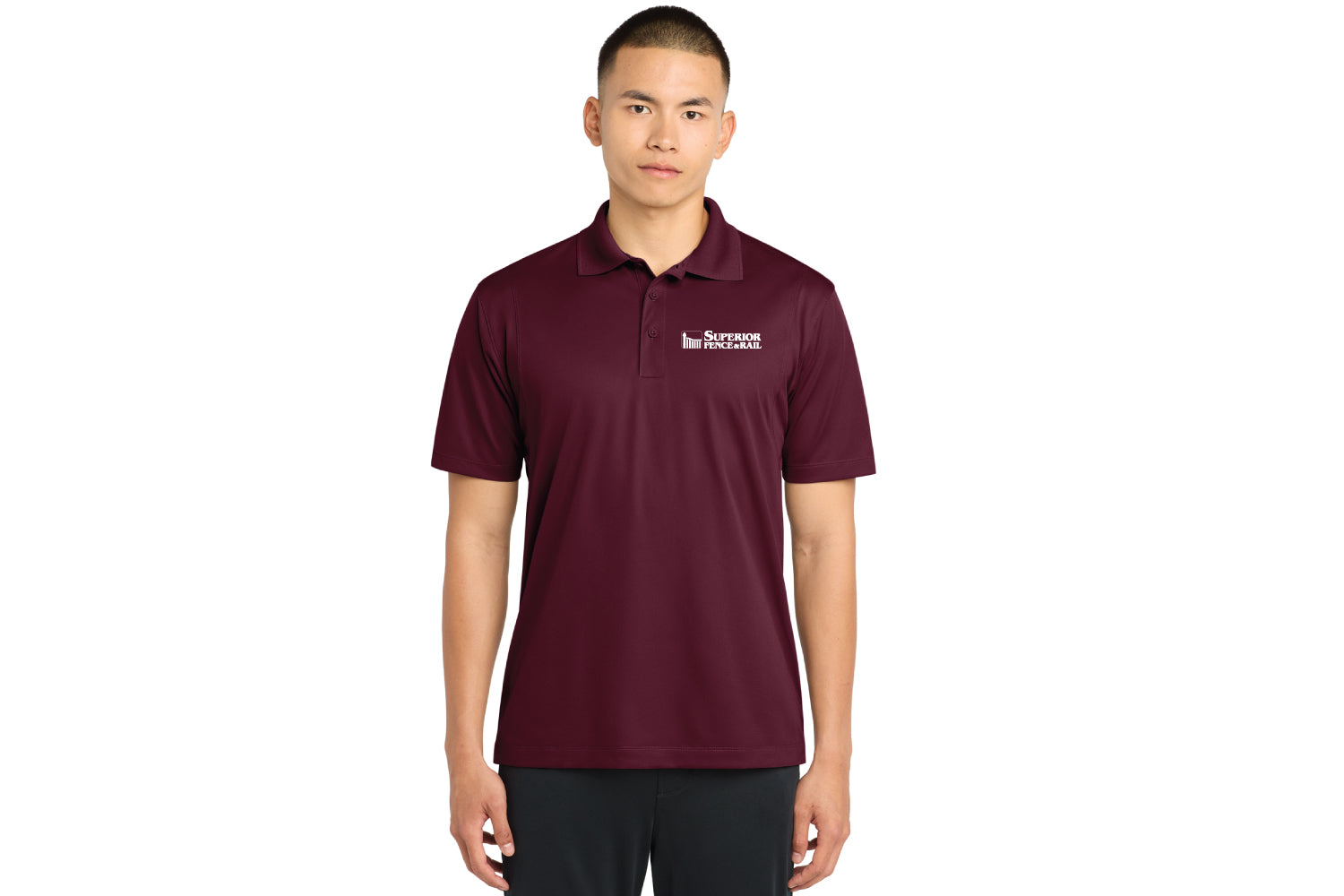 Superior Fence & Rail Moisture-Wicking Polo - Maroon