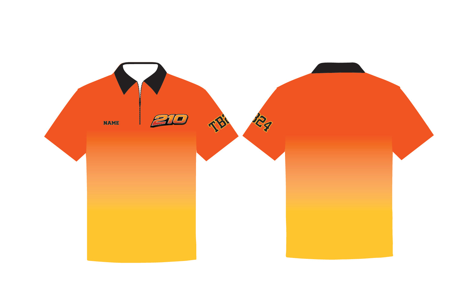 210 Baseball Sublimated Polo Shirt