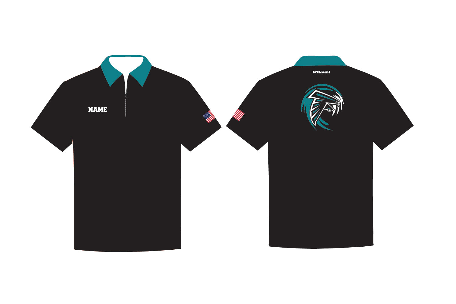 Jensen Beach Football Sublimated Polo Shirt
