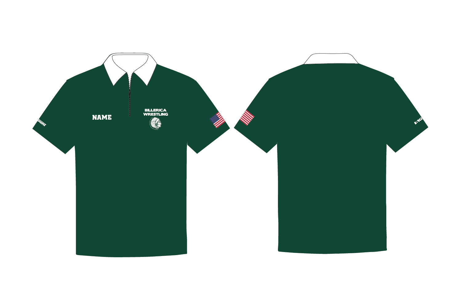 Billerica Wrestling Sublimated Polo Shirt