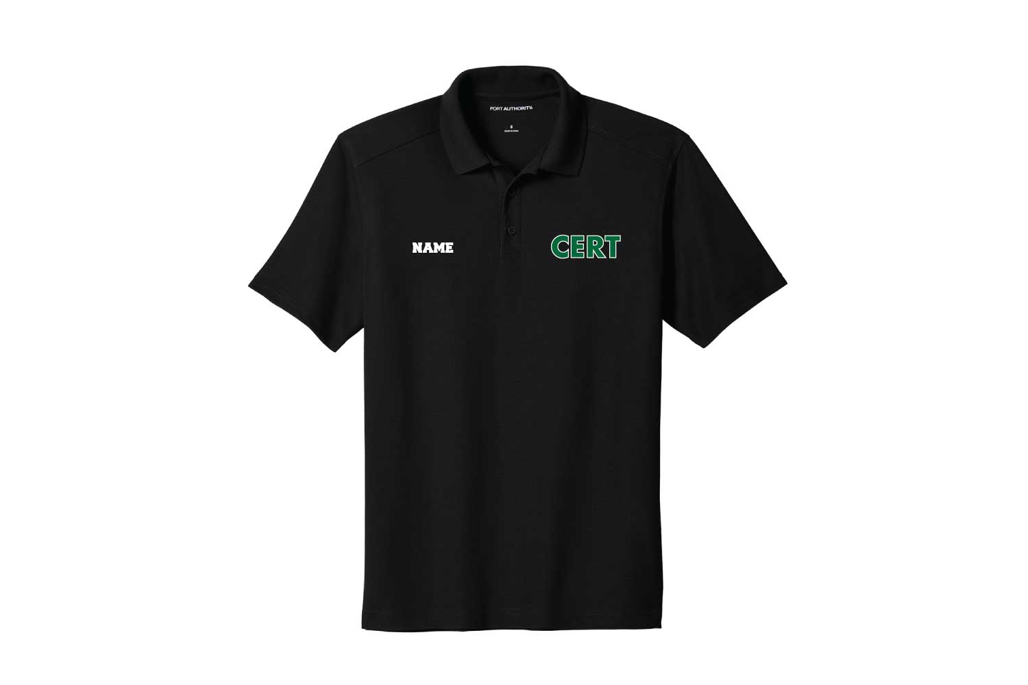 CERT Response Team Performance Pique Polo - Black