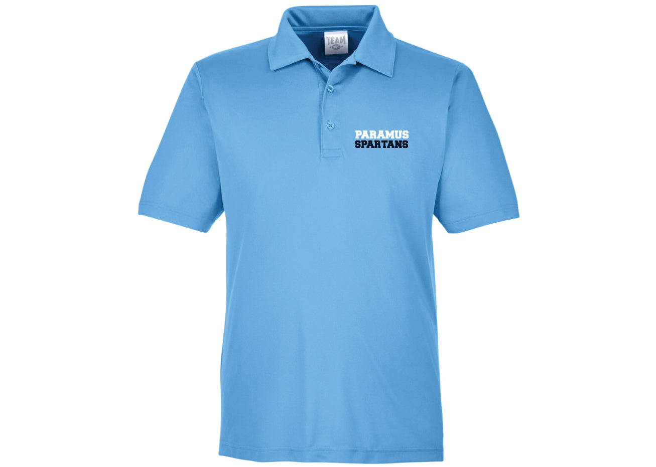 Paramus Basketball Polo - Carolina Blue (Design 2)