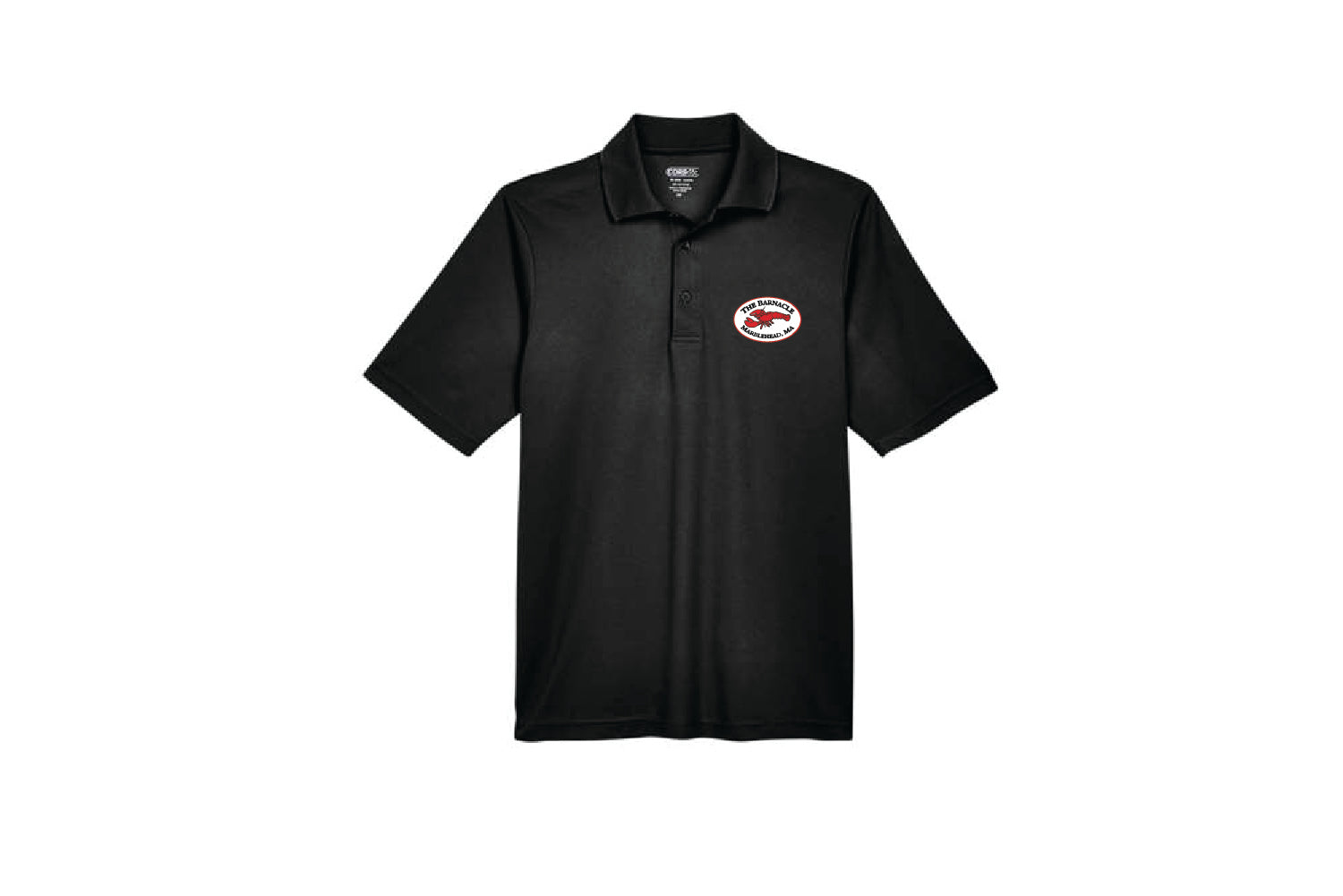 The Barnacle Men's Polyester Pique Polo Shirt - Black