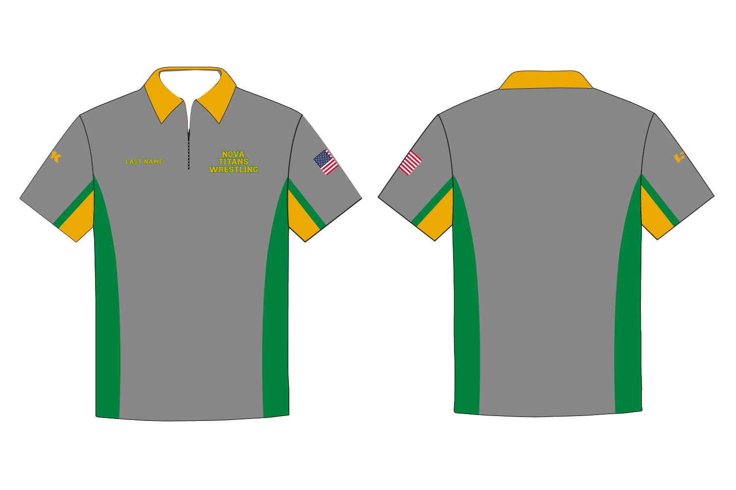 Nova Titans Wrestling Sublimated Polo Shirt