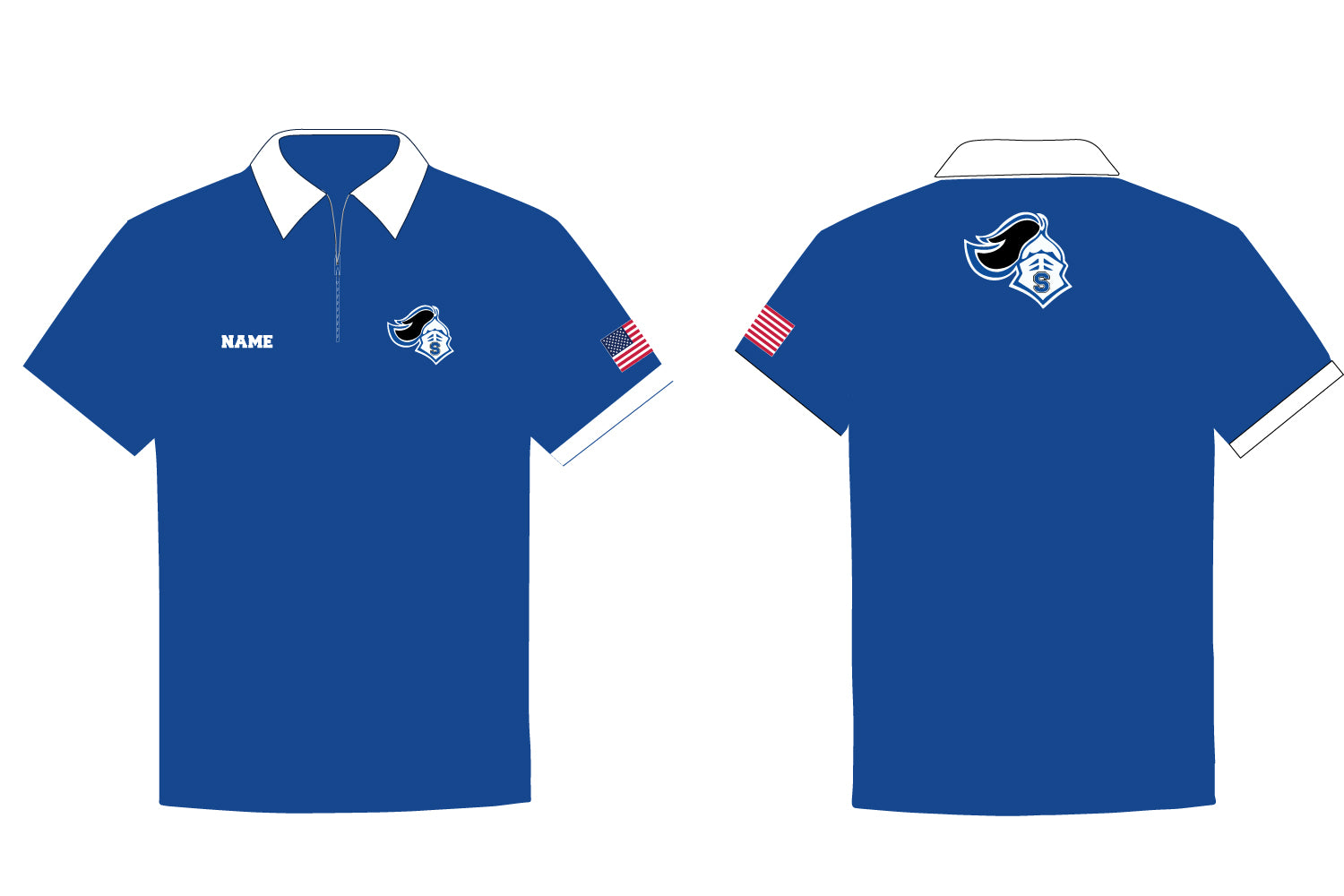 Southington Knights Football Sublimated Polo Shirt