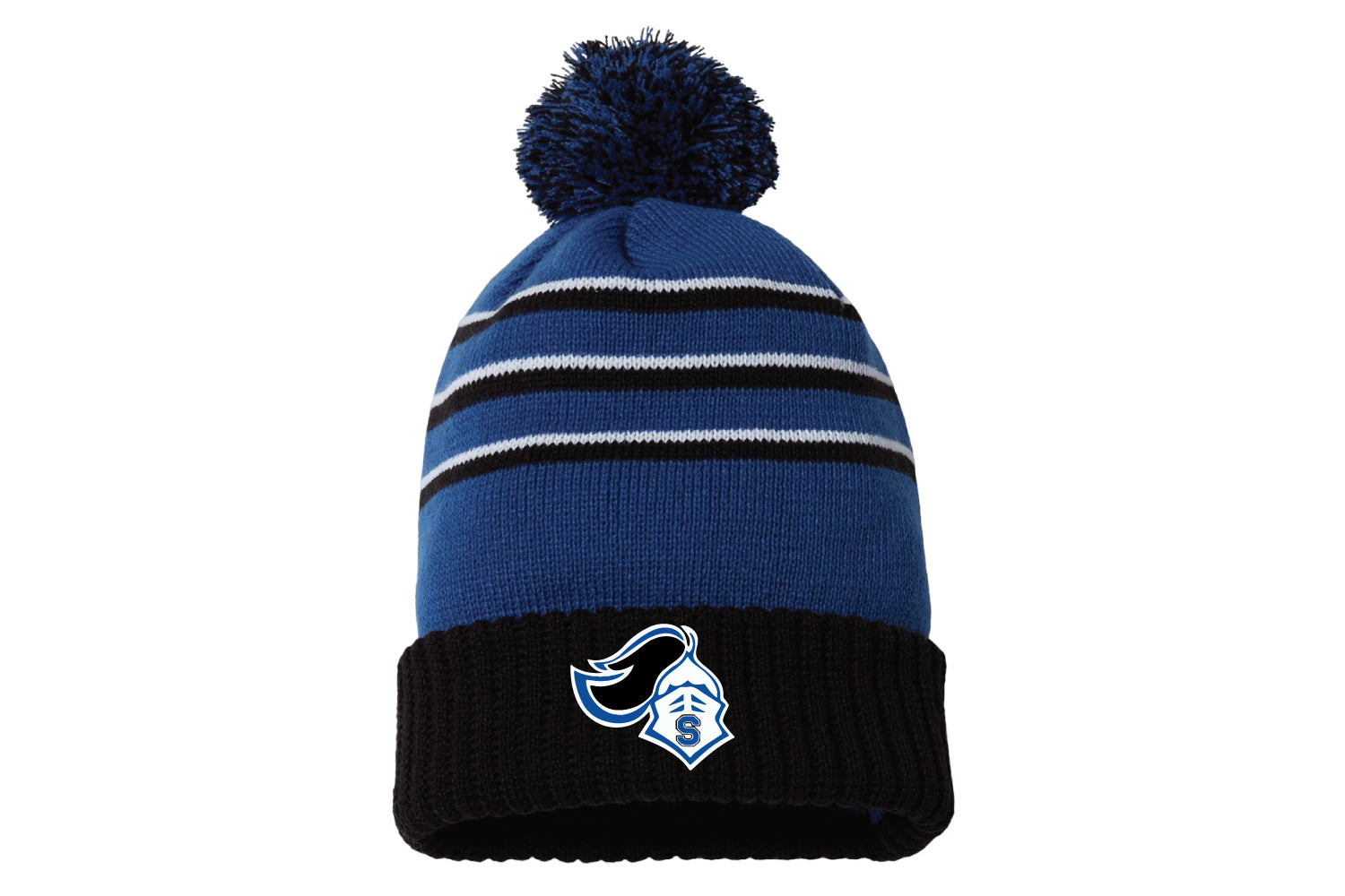 Southington Knights Football Pom Beanie