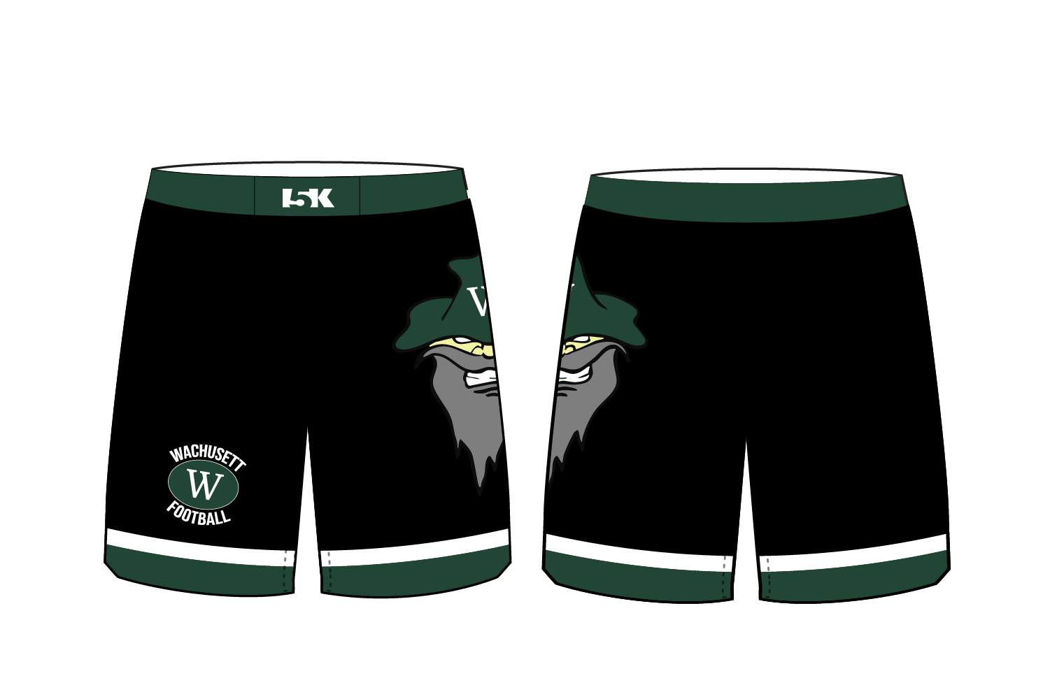 Wachusett Football Sublimated Practice Shorts