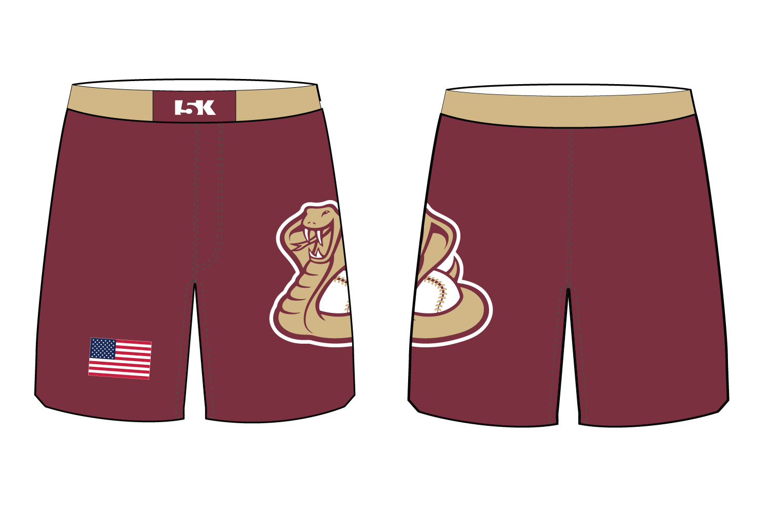 CT Cobras Baseball Sublimated Practice Shorts