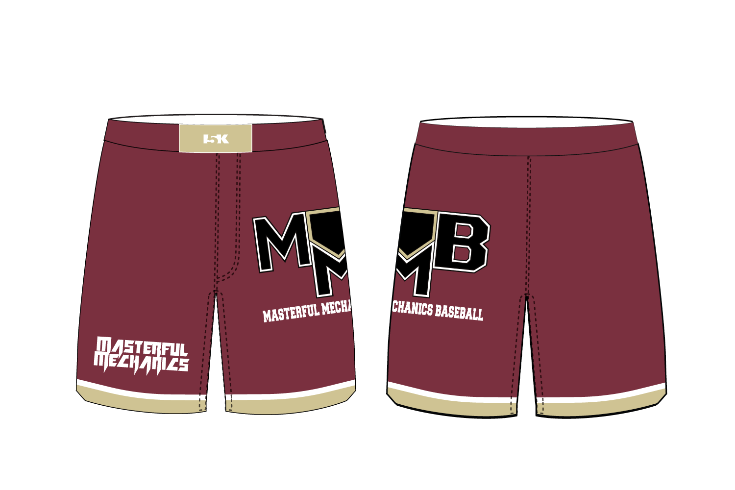 Masterful Mechanics Baseball Sublimated Practice Shorts