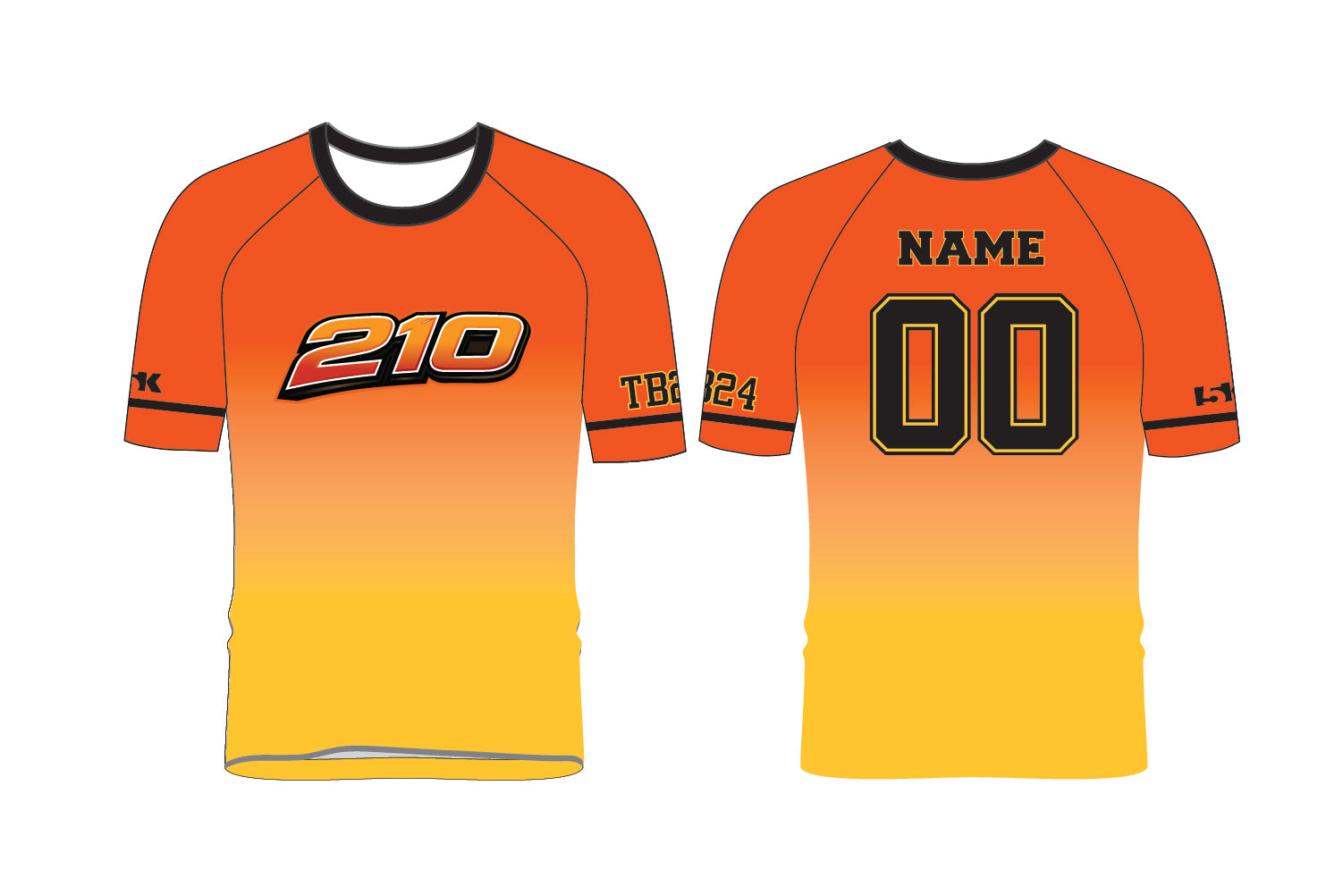 210 Baseball Sublimated Practice Shirt (Design 1)