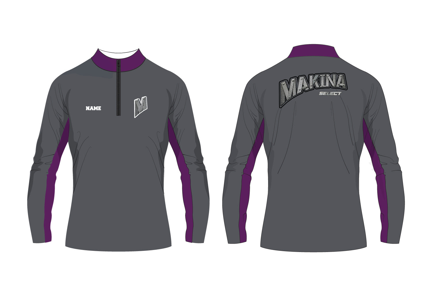 Makina Select Baseball Sublimated Quarter Zip