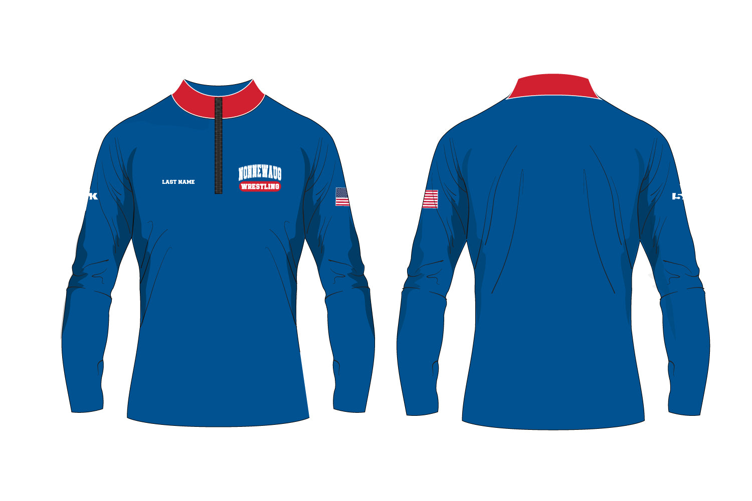 Nonnewaug Wrestling Sublimated Quarter Zip