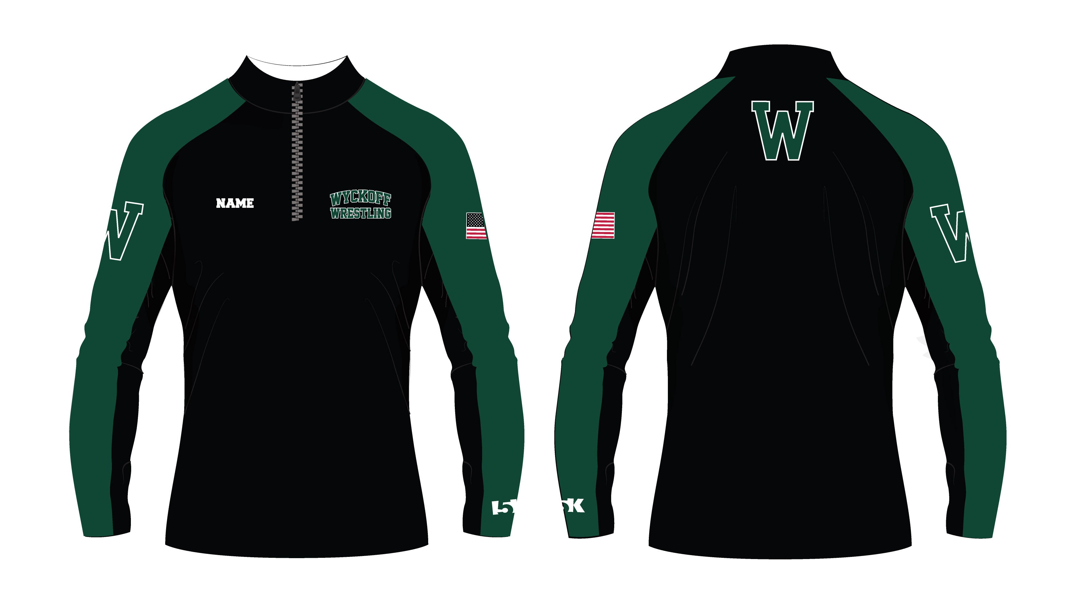 Wyckoff Wrestling Sublimated Quarter Zip