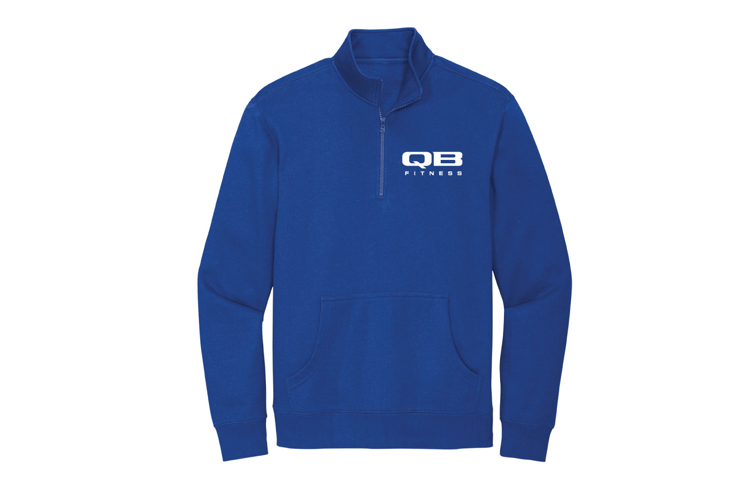QB Fitness Fleece 1/4 Zip  - Royal (Embroidered Logo)