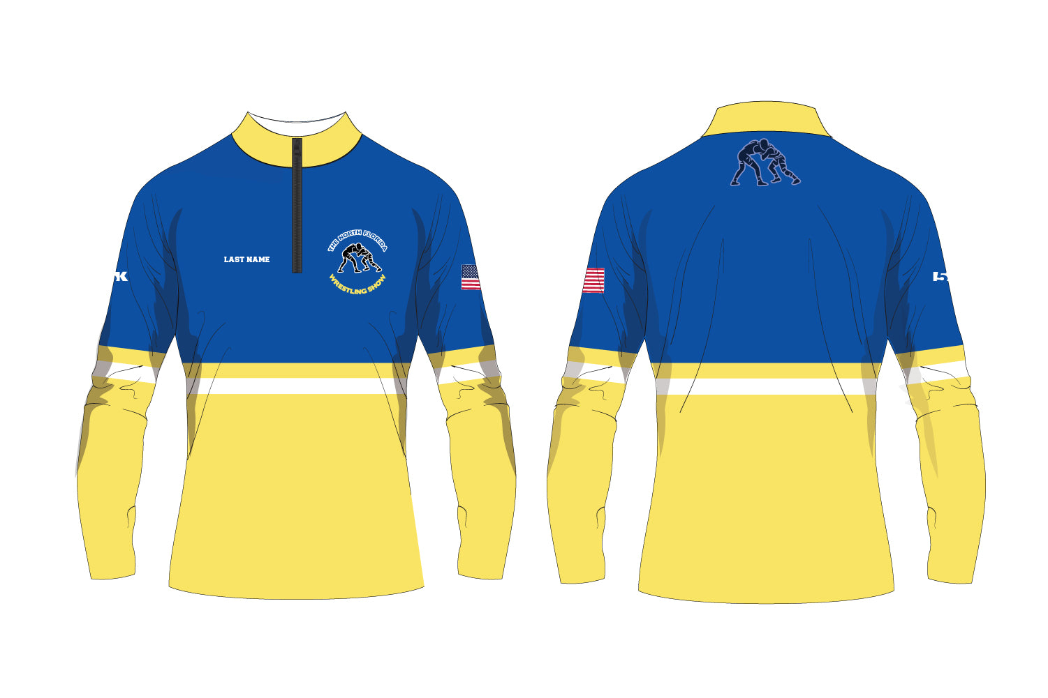 North Florida Wrestling Sublimated Quarter Zip