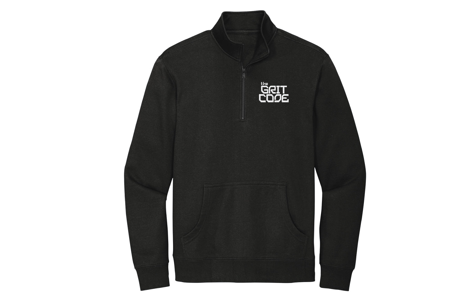 The Grit Code Fleece 1/4 Zip  - Black