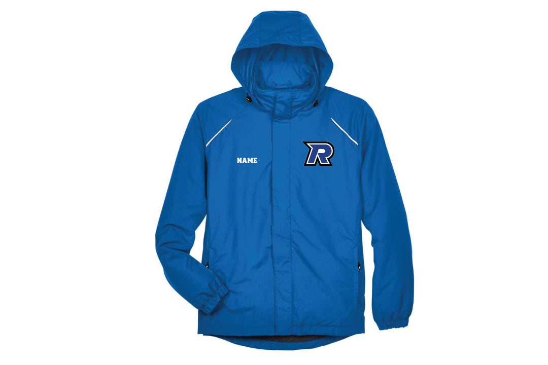 Tri-Town Renegades Men's Hooded Rain Jacket - Royal