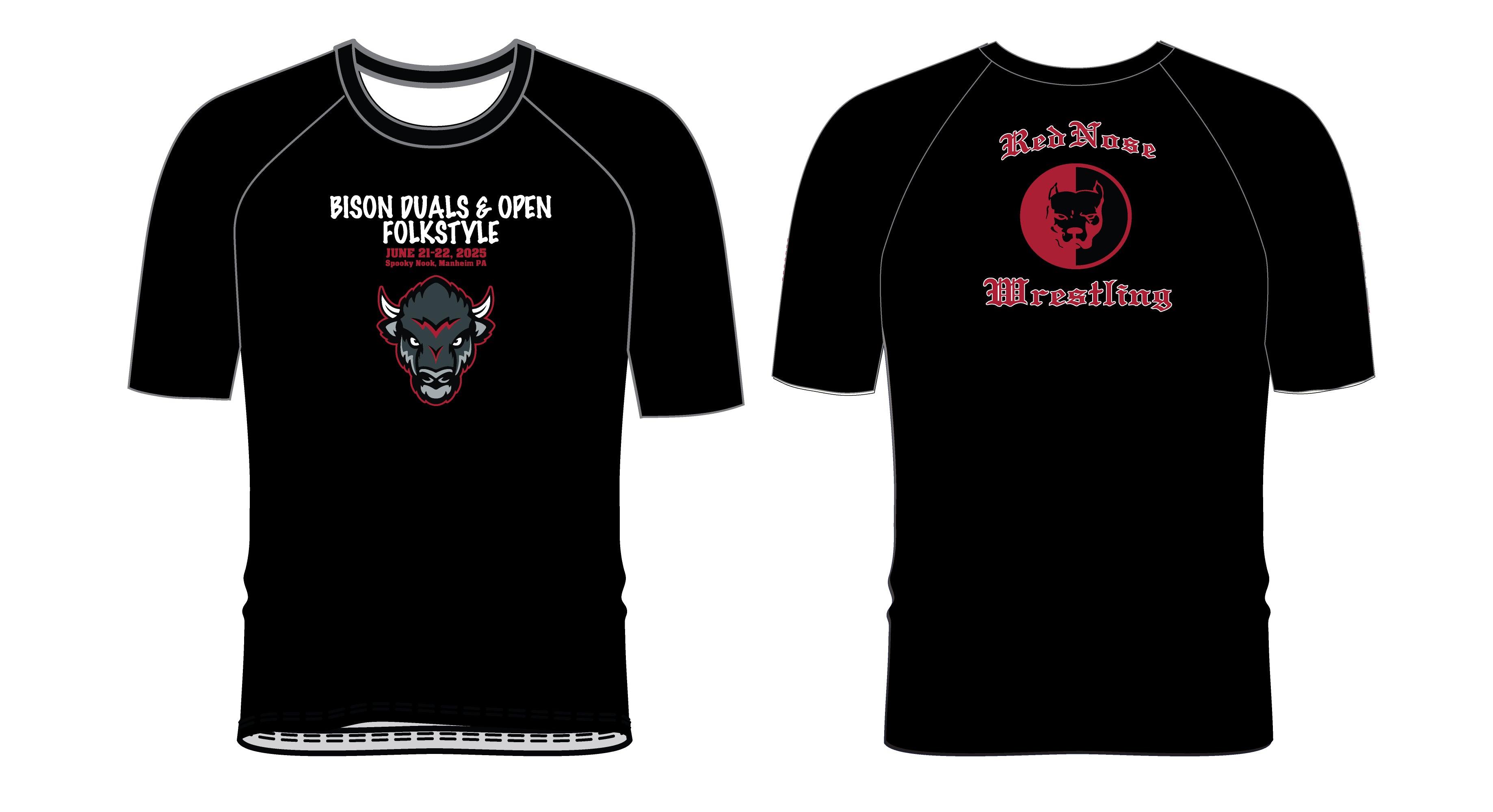 Red Nose Sublimated Shirt - "Bisons Tournament"