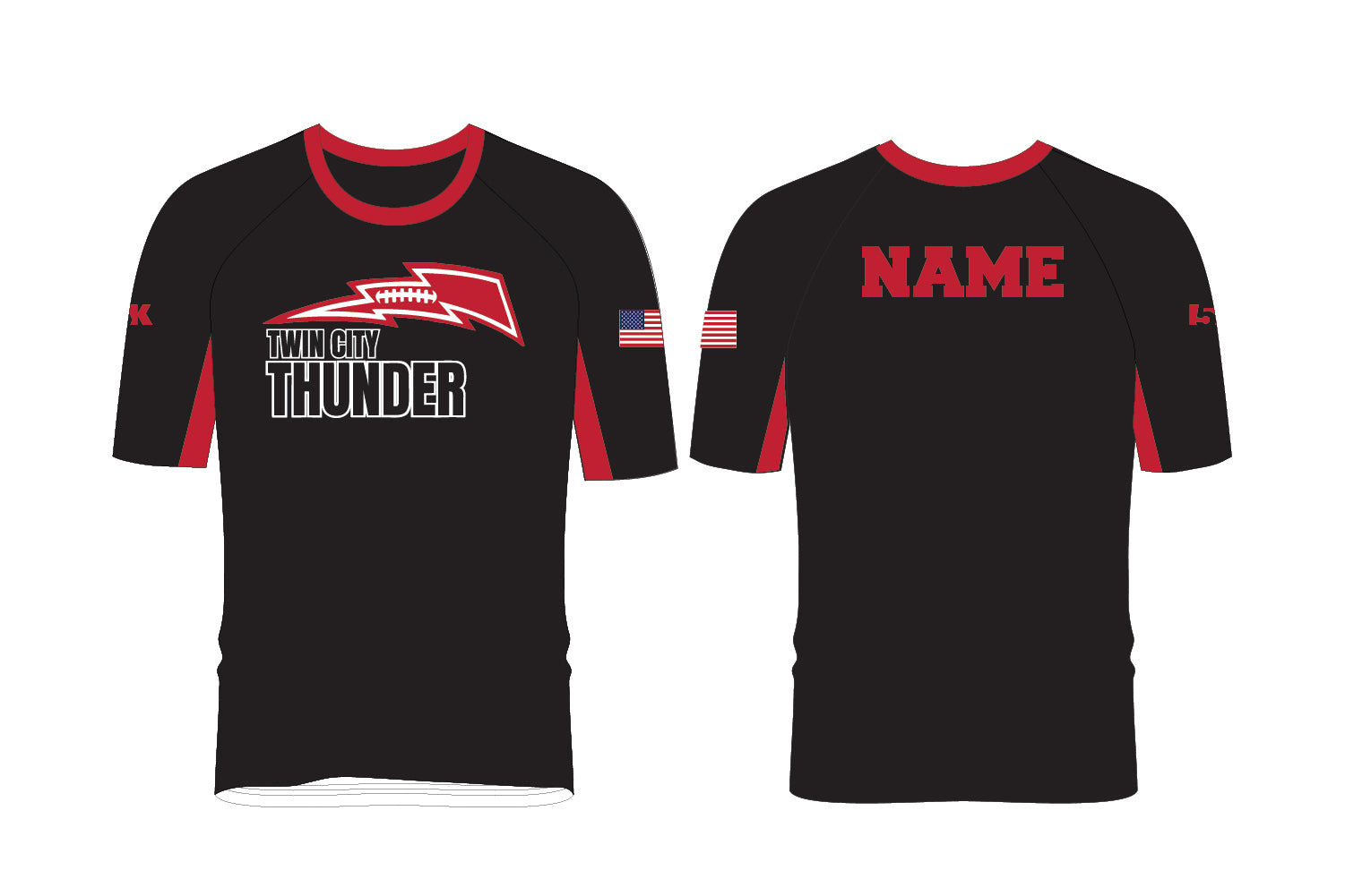 Twin City Thunder Football Sublimated Practice Shirt