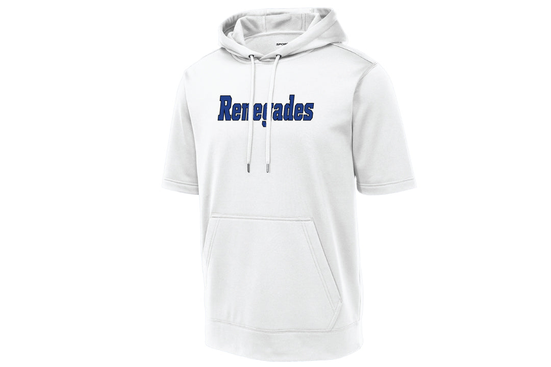 Tri-Town Renegades Short Sleeve Hoodie - White