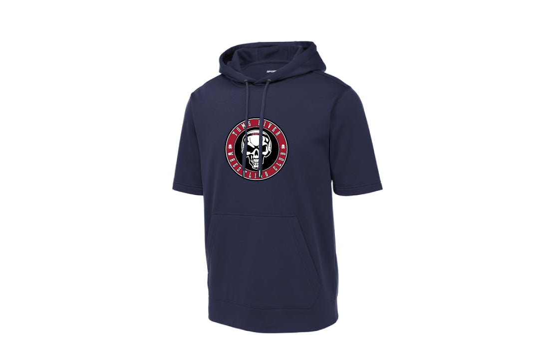 Toms River Wrestling Club Short Sleeve DryFit Hoodie - Navy
