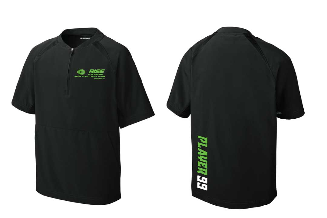 Rise Flag Football Short Sleeve Jacket - Black