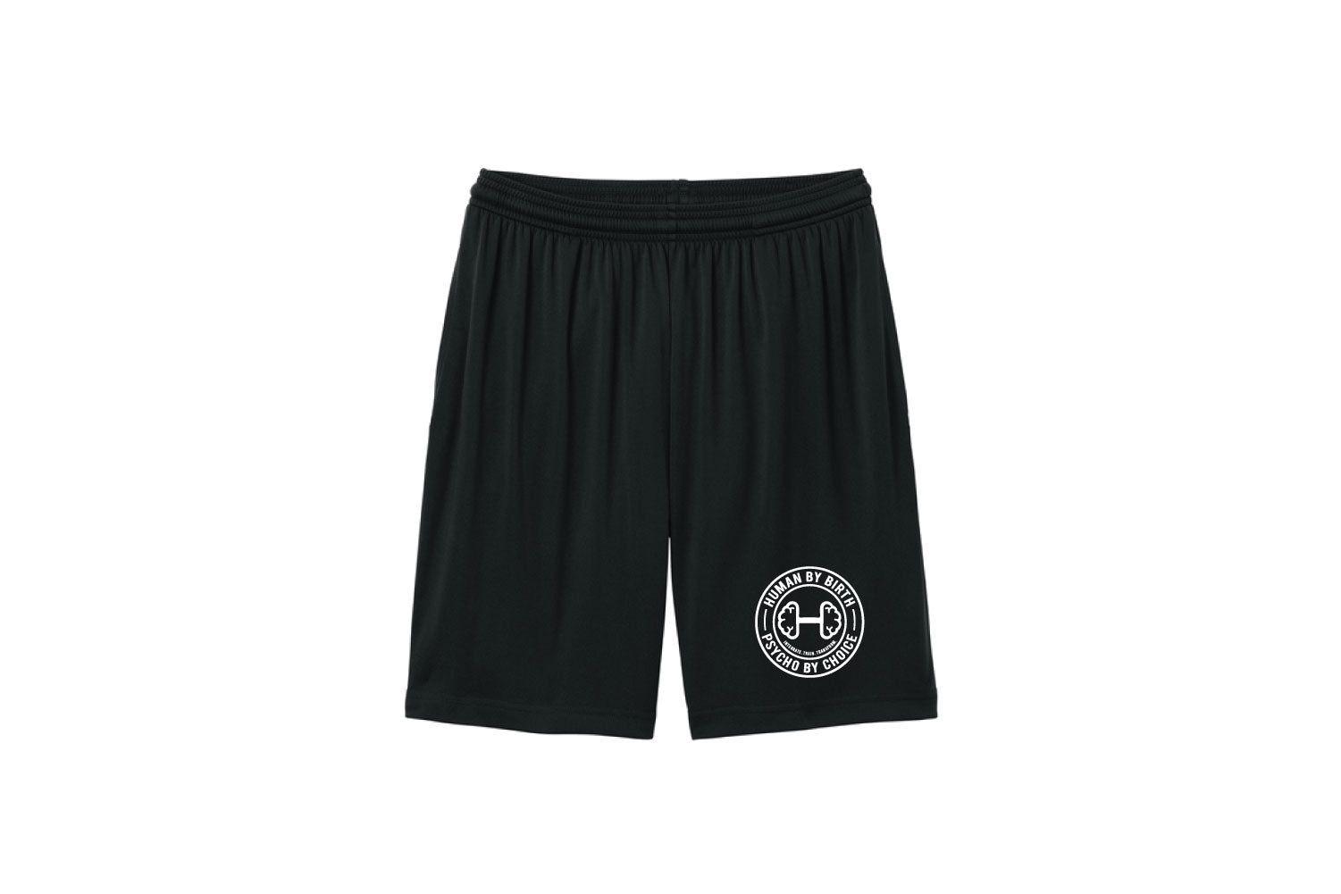 Get Psyched Fitness Pocketed Athletic Shorts - Black