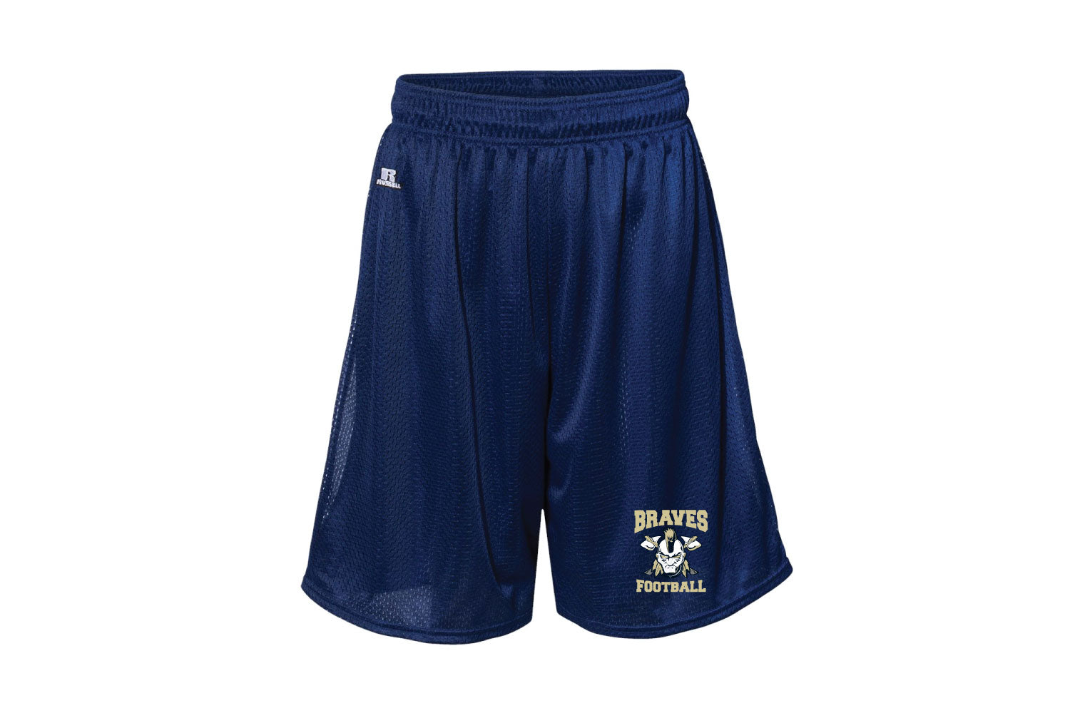 Braves Football Athletic Shorts - Design 1 (Navy)