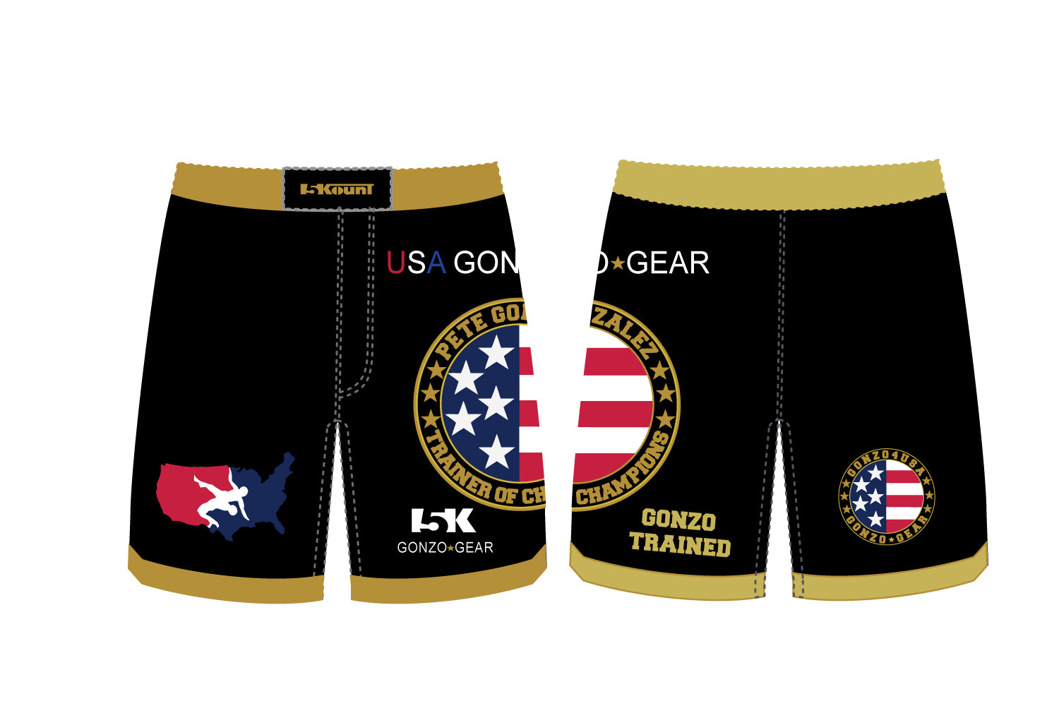 Gonzo Trained Sublimated Shorts