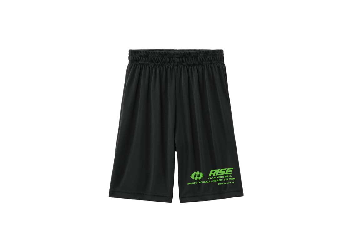 Rise Flag Football Athletic Shorts - Black
