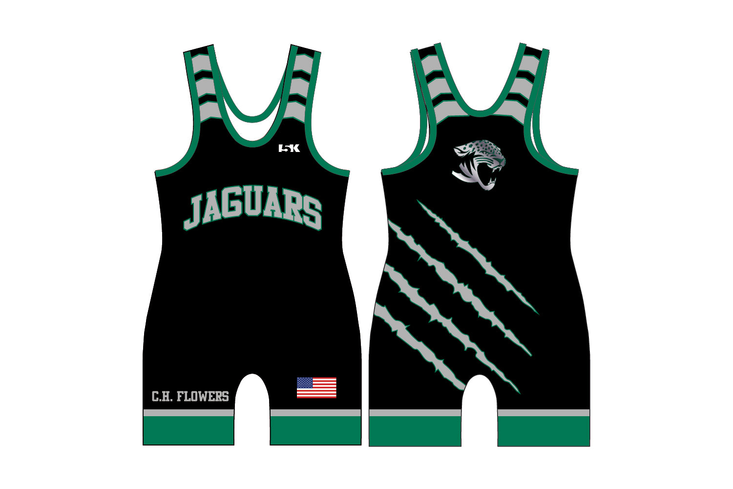 CHF Jaguars Wrestling Sublimated Men's Singlet