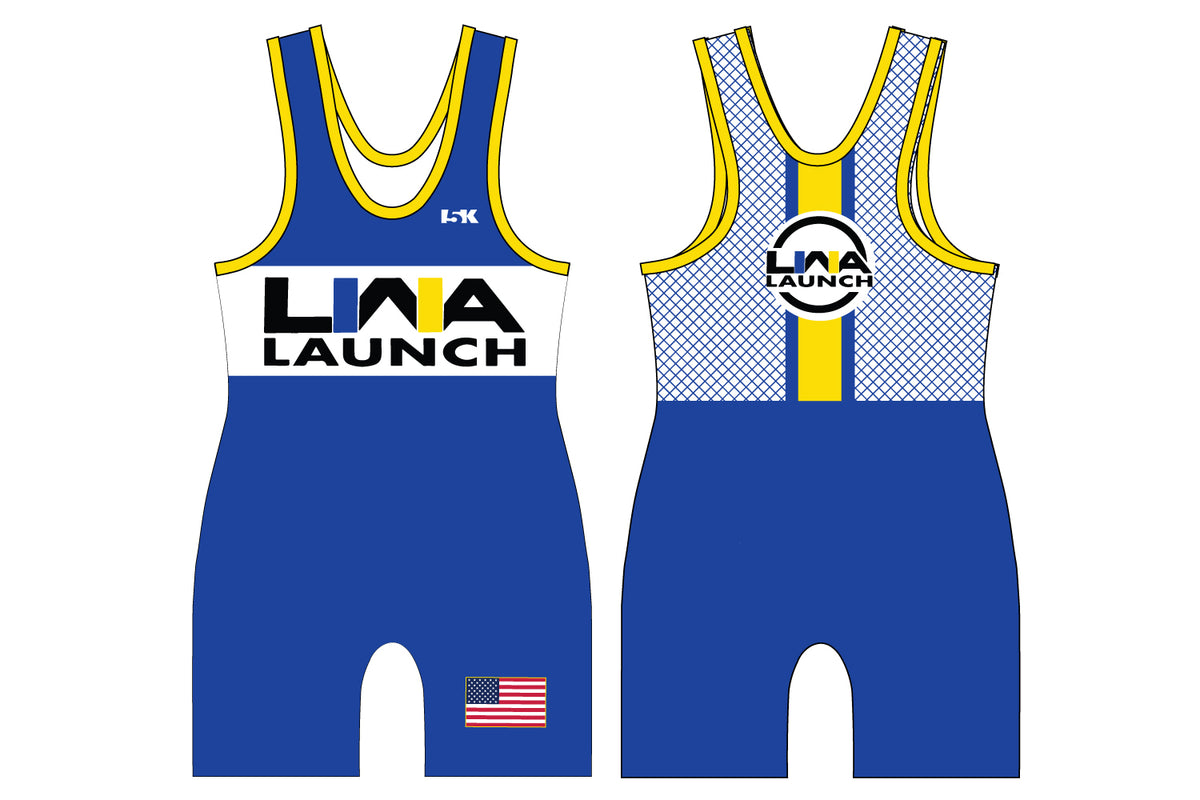 Launch Wrestling Sublimated Singlet - Design 2