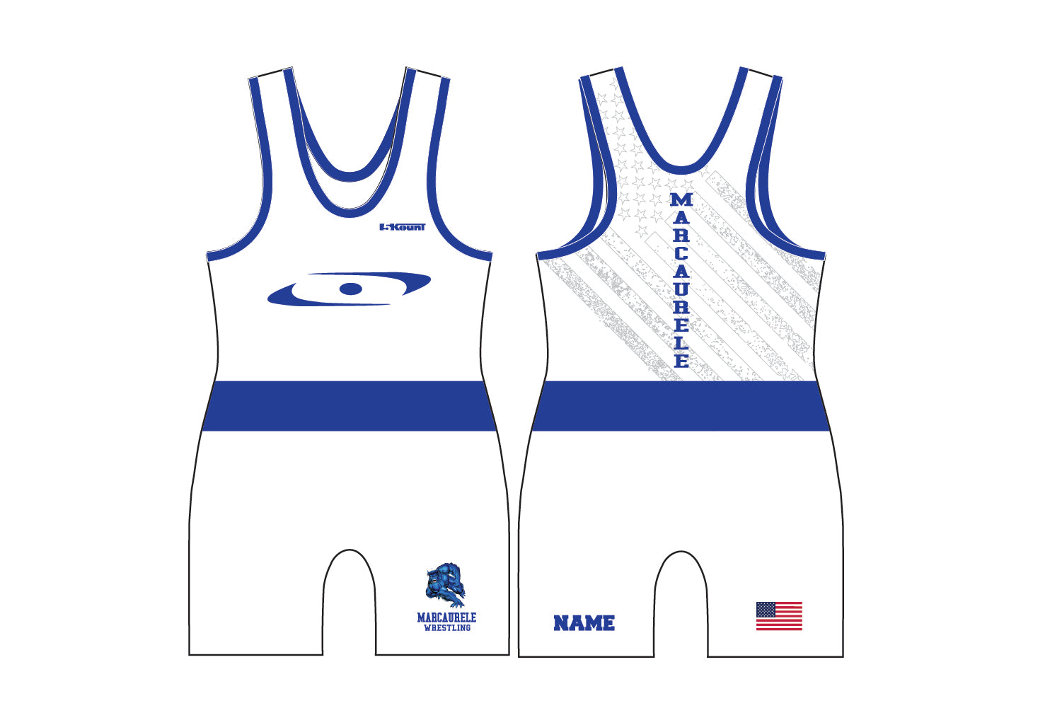 Marcaurele Wrestling Sublimated Men's Singlet