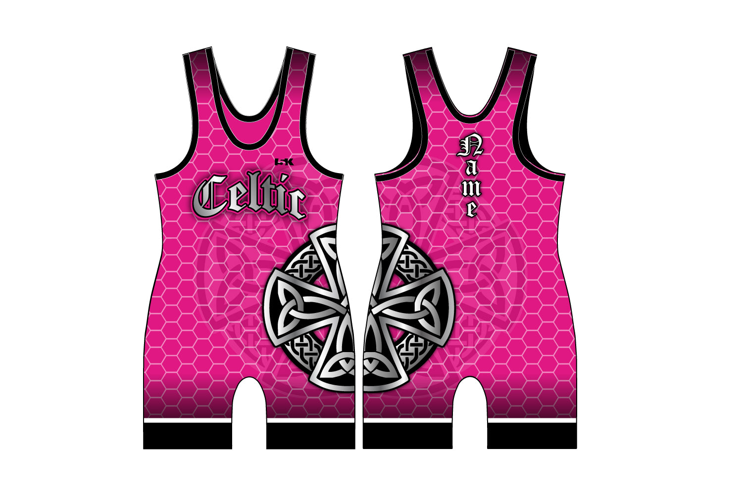 Celtic Wrestling Sublimated Men's / Women's Singlet - Pink