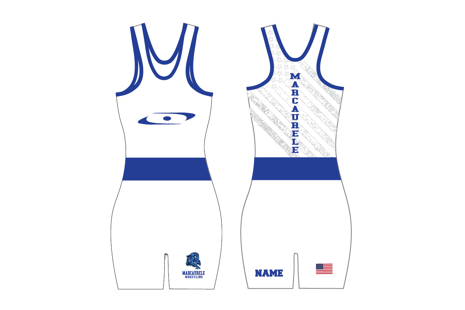 Marcaurele Wrestling Sublimated Women's Singlet
