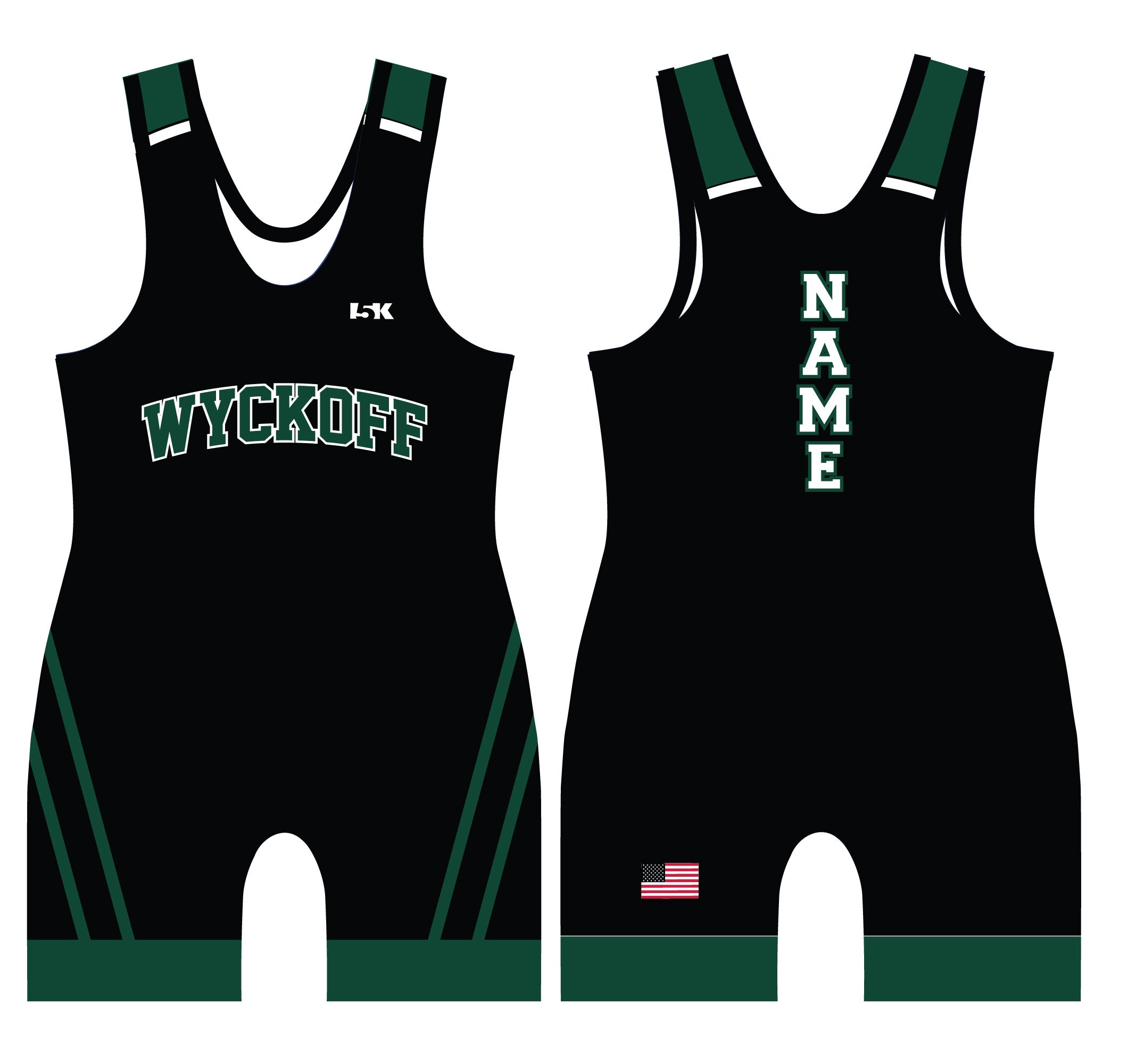 Wyckoff Wrestling Sublimated Men's Singlet - Design 2